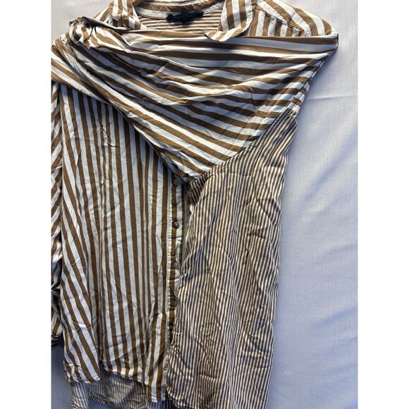 JANE AND DELANCEY Womens Button Back Tunic Blouse Shirt Top Plus Size 3X Brown - Picture 2 of 8